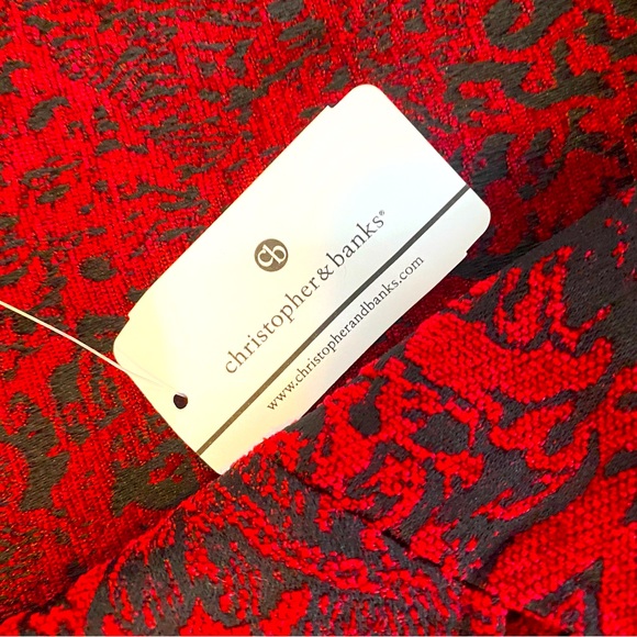 Christopher & Banks Paisley Floral Pattern Blazer Jacket Women’s Size XL - Picture 3 of 5